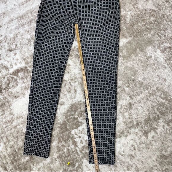 Michael Kors Black White Checkered Stretch Legging SZ SM work/comfort pants - Picture 8 of 9